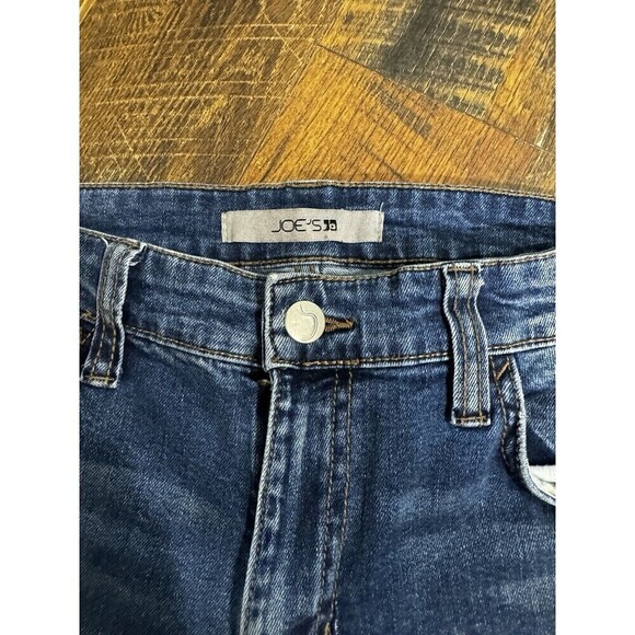 Joe's Jeans Womens Size 27 Blue Denim Stretch Mid Rise Flat Front Straight Leg - Picture 2 of 8